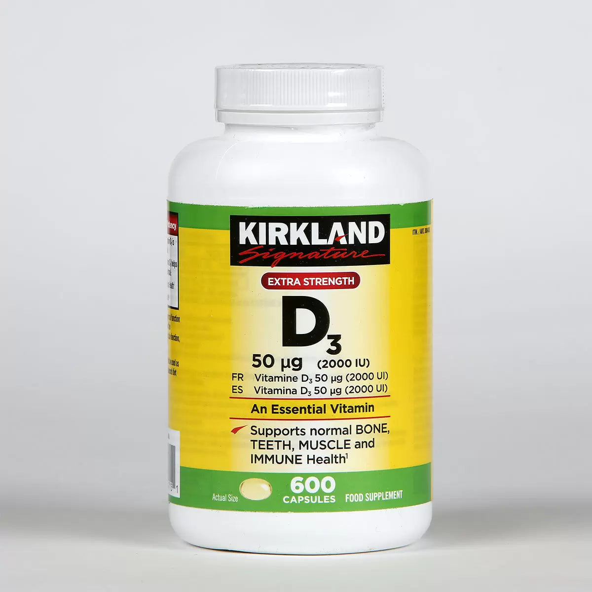 Kirkland Signature Vitamin D3 2000IU, 600 Count GOODS Costco UK