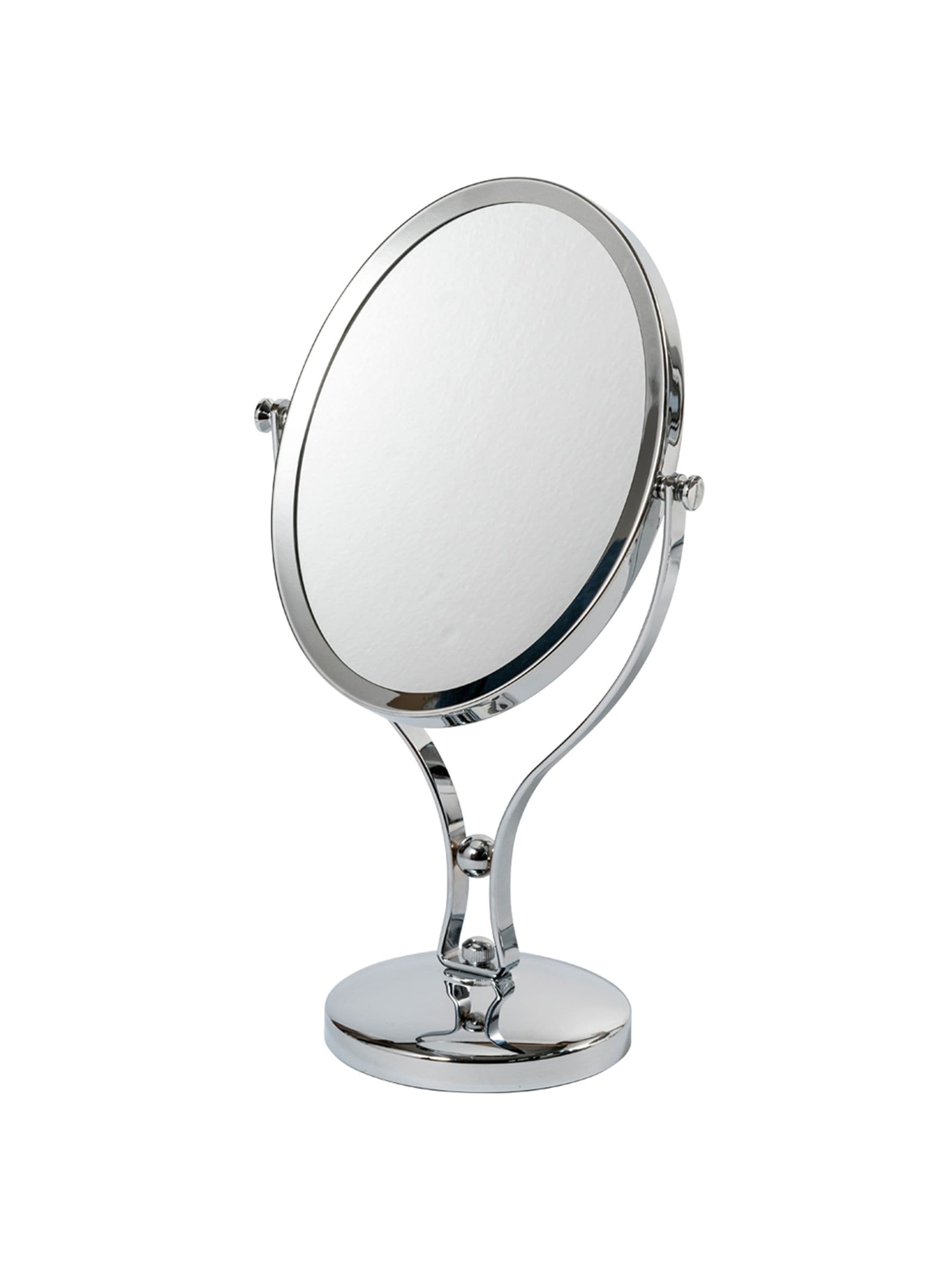 Showerdrape chrome vanity mirror oval 5x magnification - British product