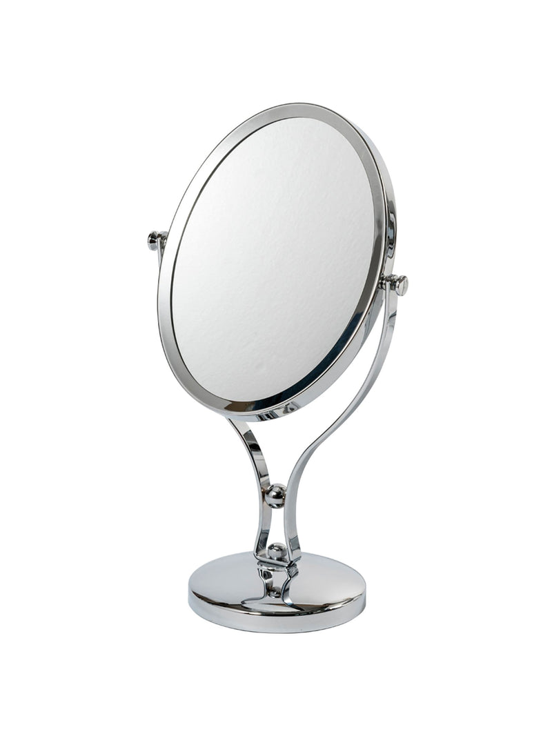 Showerdrape chrome vanity mirror oval 5x magnification - British product