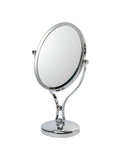 Showerdrape chrome vanity mirror oval 5x magnification - British product