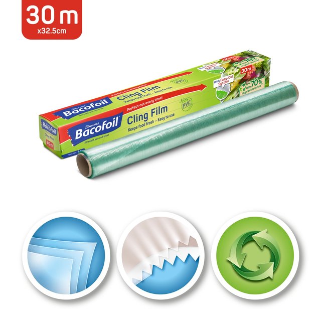 Bacofoil PVC Free Cling Film 325mm   30m GOODS M&S   