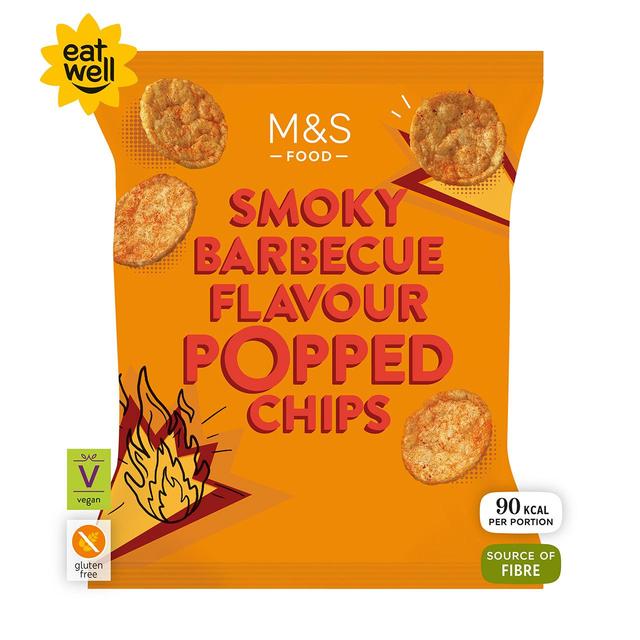 M&S Smoky BBQ Popped Potato Chips   80g GOODS M&S   