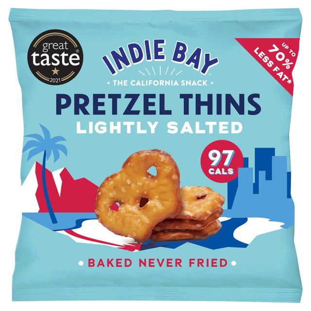 Indie Bay Snacks Pretzel Thins Lightly Salted   24g GOODS M&S   