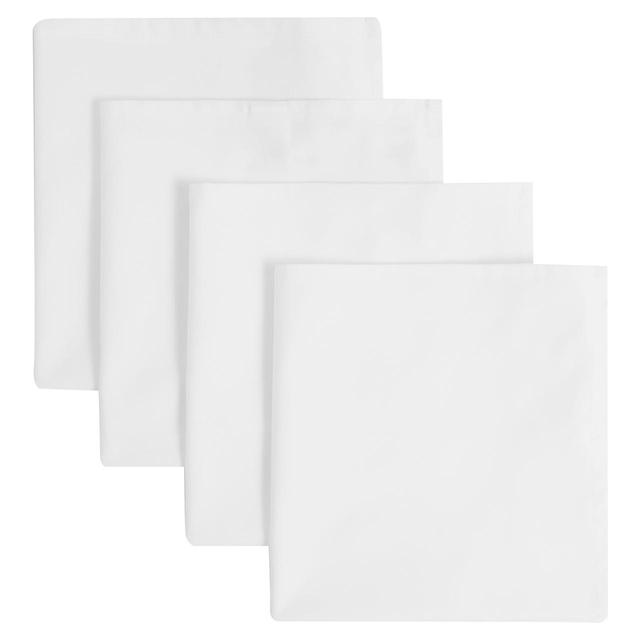 M&S White Cotton Napkins   4 per pack