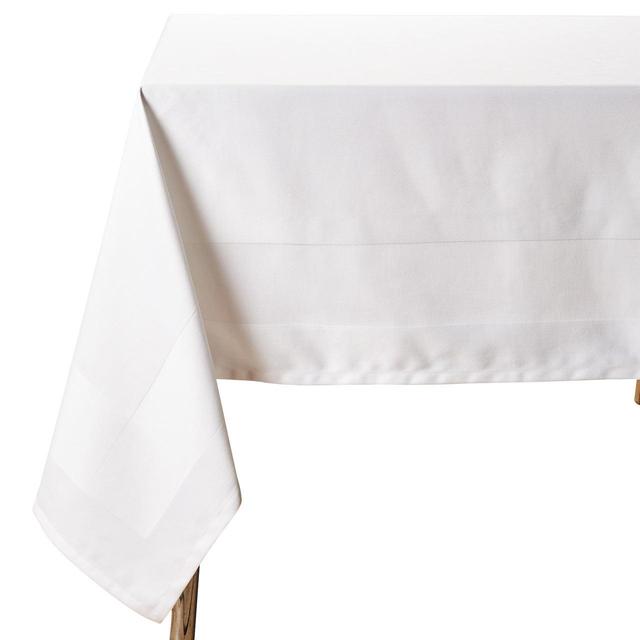 M&S Nova Non Iron Cotton Tablecloth Medium White GOODS M&S   