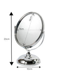 Showerdrape chrome oval vanity mirror 5x magnification - British product