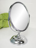 Showerdrape chrome oval vanity mirror 5x magnification - British product