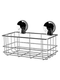 Showerdrape chrome suction bottle basket wall mounted (British brand)