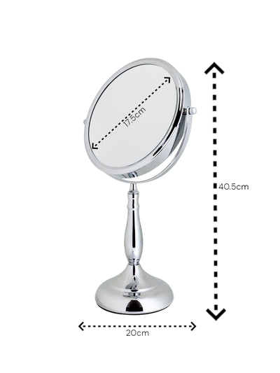 Miroir de courtoisie rond Showerdrape Chrome grossissement 7x réversible Next 40,5 cm - Achetez en ligne sur McGrocer