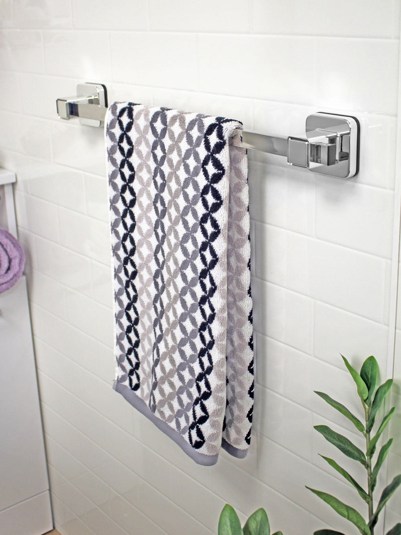 Showerdrape Pushloc suction towel rail 55cm, imported from the UK