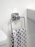 Showerdrape Chrome Suction Wall Mounted Towel Ring Pushloc