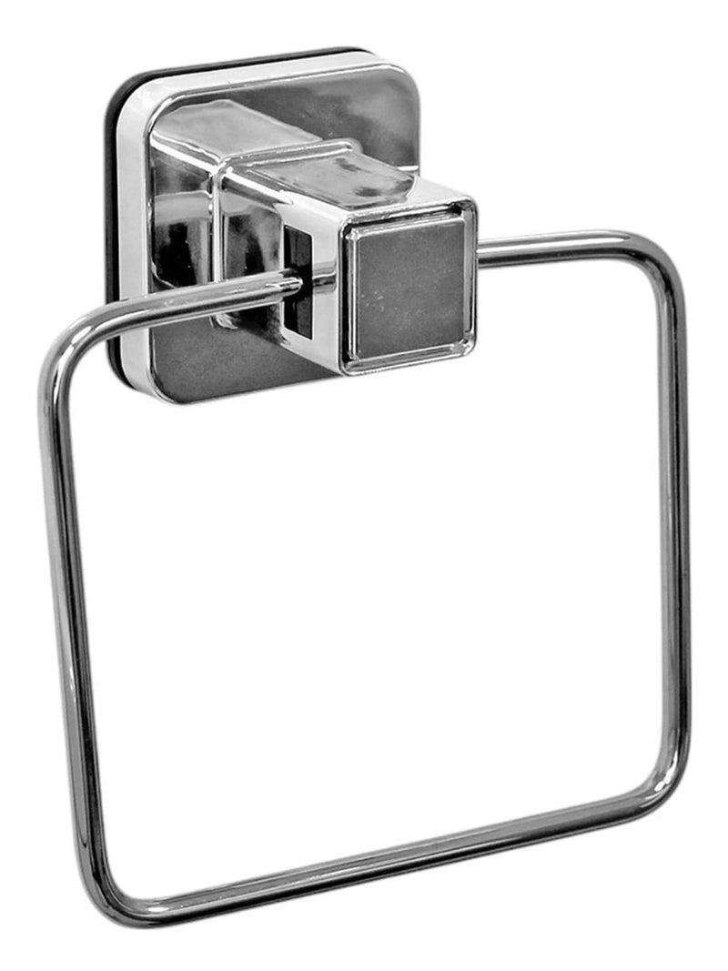Showerdrape chrome suction wall mounted towel ring (British brand)