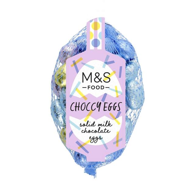 M&S Solid Milk Choccy Eggs   130g