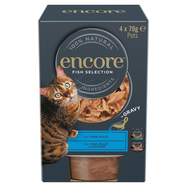 Encore Cat Pot Fish in Gravy   4 x 70g GOODS M&S   