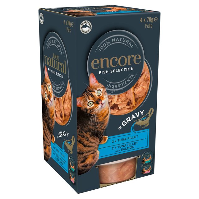 Encore Cat Pot Fish in Gravy   4 x 70g GOODS M&S   