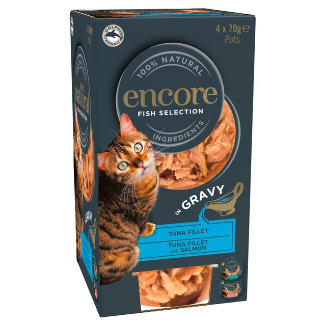 Encore Cat Pot Fish in Gravy   4 x 70g GOODS M&S   