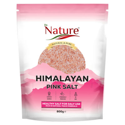 Dr Nature Himalayan Pink Salt 800g - British product