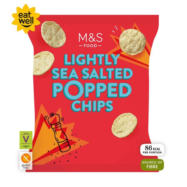 M&S Lightly Salted Popped Potato Chips   80g GOODS M&S   