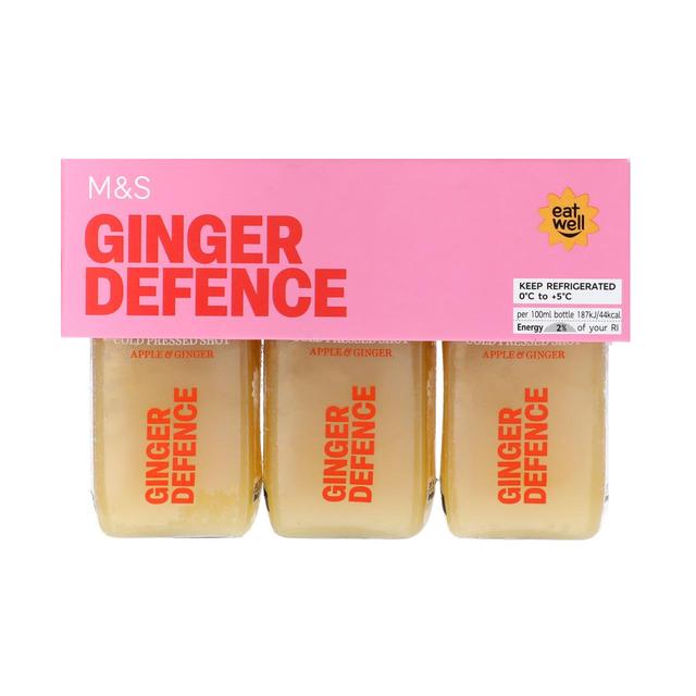 M&S Ginger & Apple Immune Support Multipack Shots   3 x 100ml GOODS M&S   