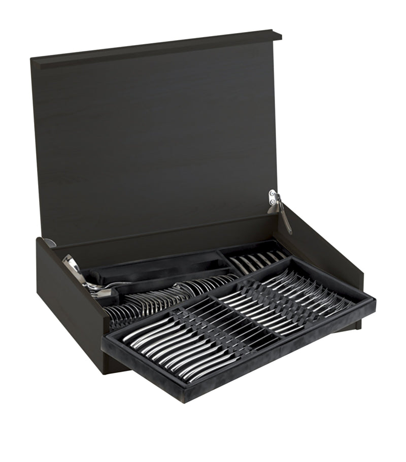 Bugatti Satin Stainless Steel Natura 75-piece cutlery set - British product