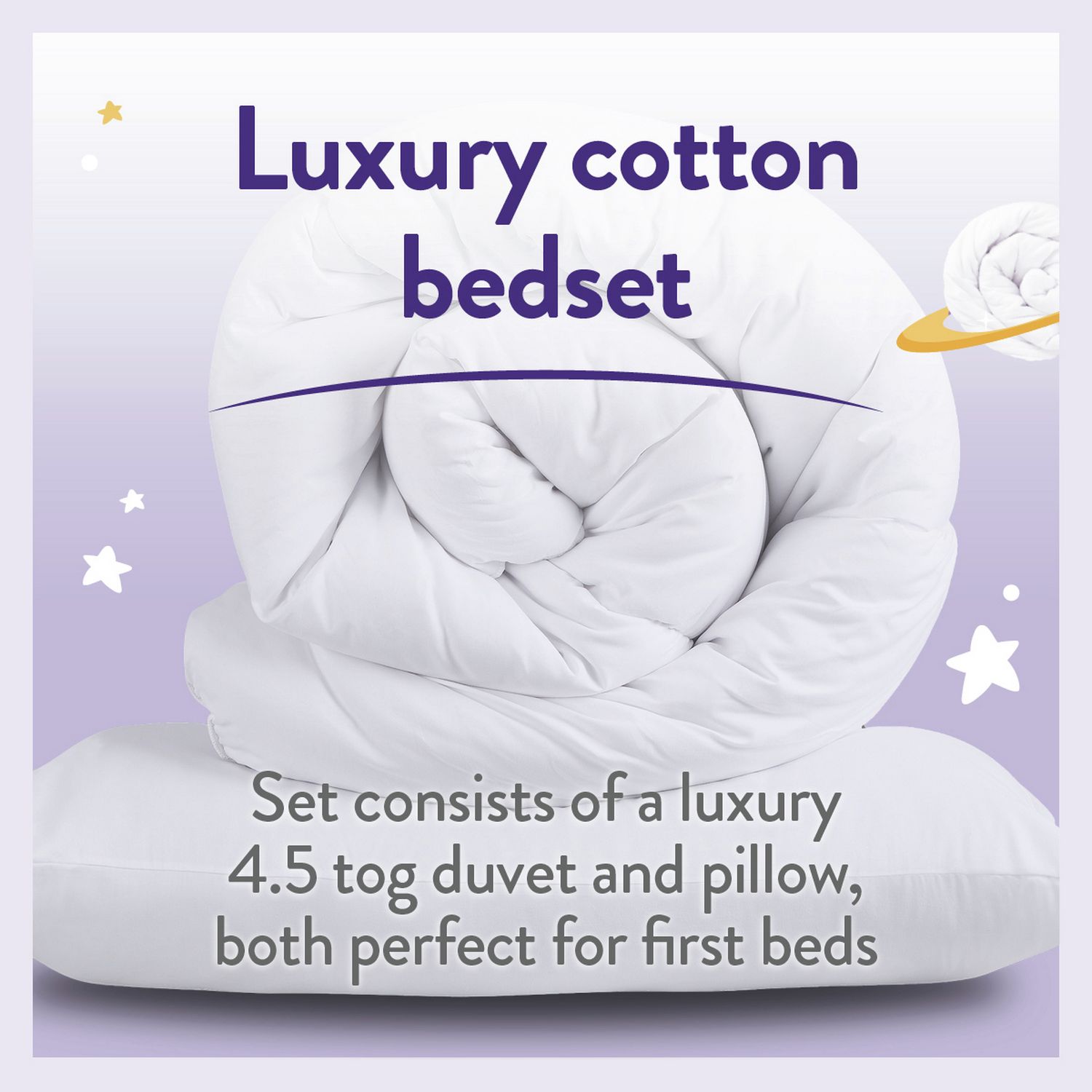 Slumberdown 4.5 Tog Kids Bedset Single (British brand)