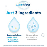 WaterWipes Baby Wipes Sensitive Weaning Plastic Free Wipes 60 Wipes   60 per pack GOODS M&S   