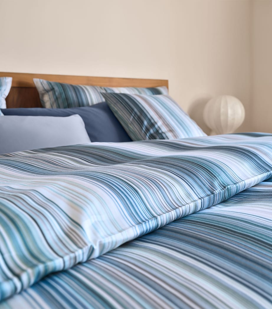 Schlossberg Loris stripe cotton duvet cover king 230x220cm (British brand)