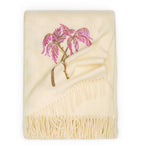 Loretta Caponi Pink Palm throw 132cm × 159cm, UK version