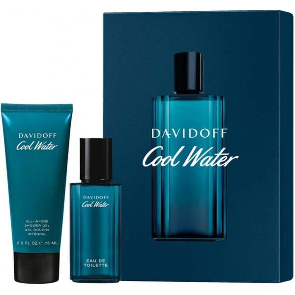 Davidoff Cool Water gift set 40ml EDT 75ml shower gel - British product