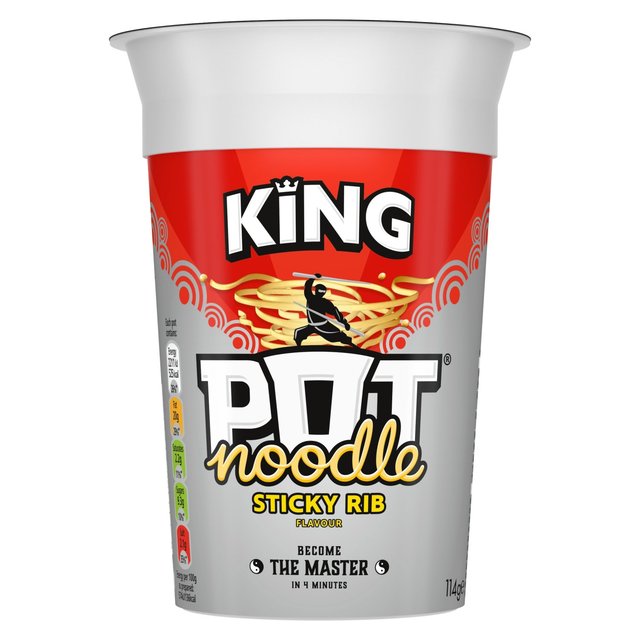 King Pot Noodle Sticky Rib   114g GOODS M&S   