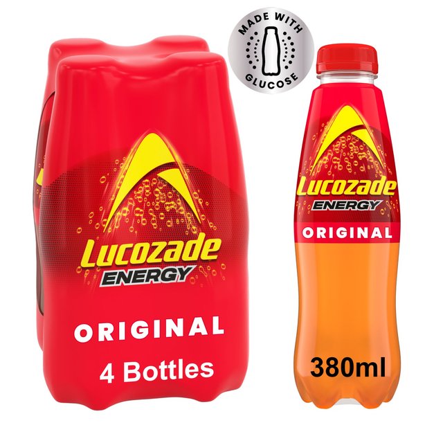 Lucozade Energy Drink Original   4 x 380ml