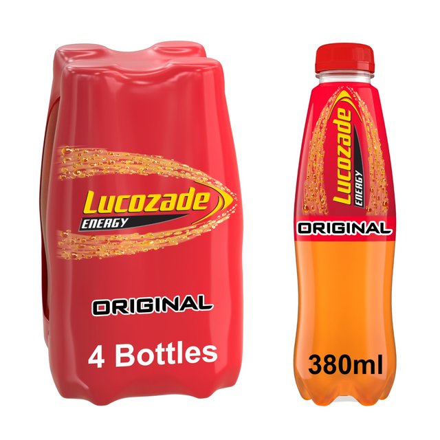 Lucozade Energy Drink Original   4 x 380ml GOODS M&S   