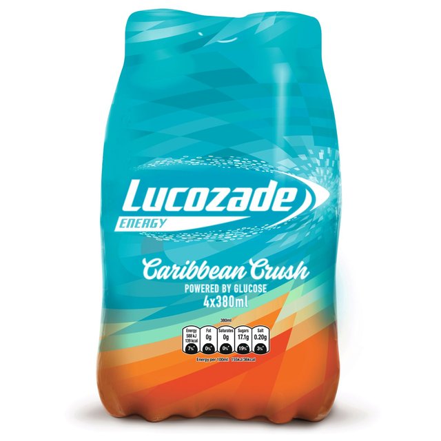 Lucozade Energy Caribbean Crush   4 x 380ml GOODS M&S   