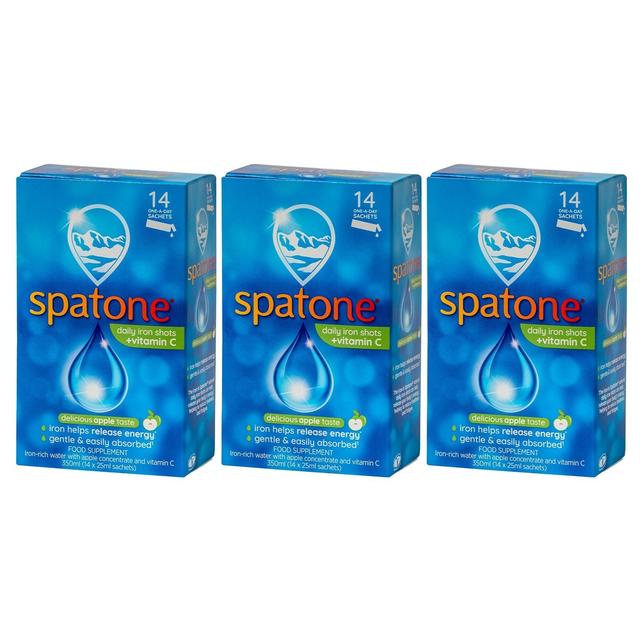 Spatone Apple Daily Iron Shots Sachets 42 days   14 per pack