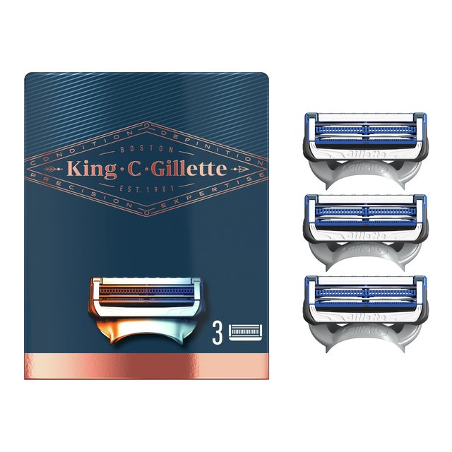 King C. Gillette Neck Shaving Razor Blades   3 per pack GOODS M&S   