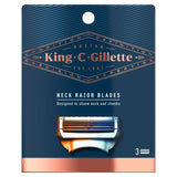 King C. Gillette Neck Shaving Razor Blades   3 per pack GOODS M&S   