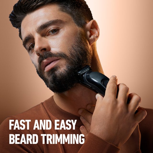 King C. Gillette Cordless Beard Hair Trimmer with 3 Interchangeable Combs GOODS M&S   