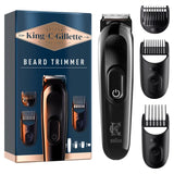 King C. Gillette Cordless Beard Hair Trimmer with 3 Interchangeable Combs GOODS M&S   