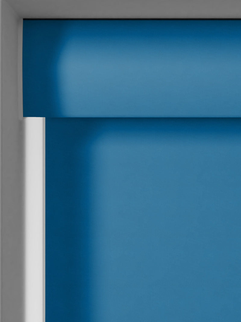Next marine blue blackout roller blind, imported from the UK