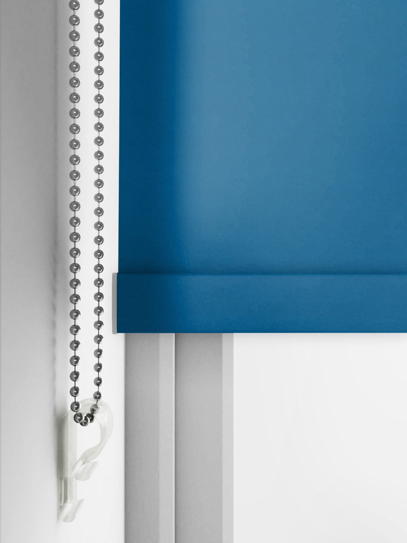 Next marine blue blackout roller blind, imported from the UK