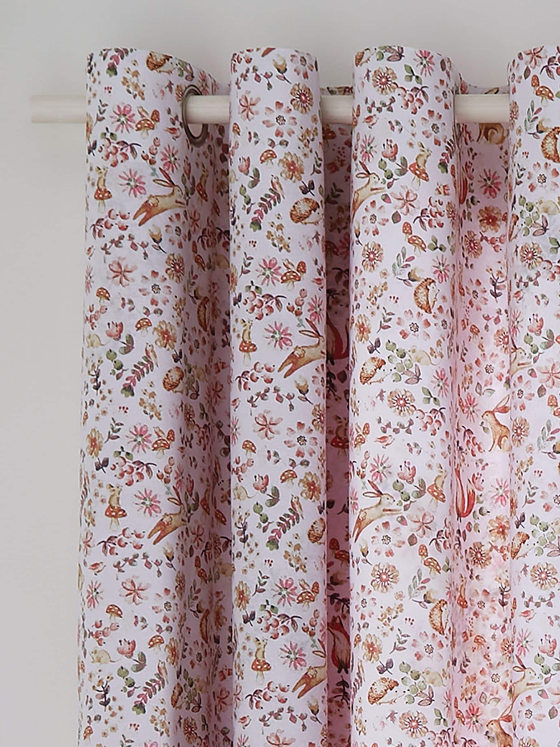 Catherine Lansfield pink butterfly curtains 168x183cm, imported from the UK