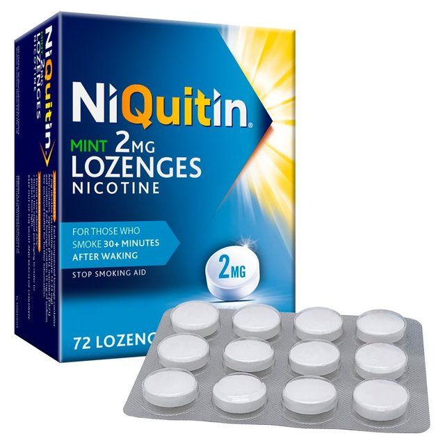 NiQuitin Mint 2mg Lozenges Nicotine 72 Lozenges   72 per pack GOODS M&S   