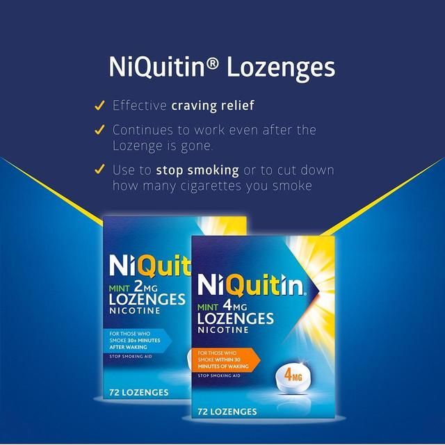 NiQuitin Mint 4mg Lozenges Nicotine 72 Lozenges   72 per pack GOODS M&S   