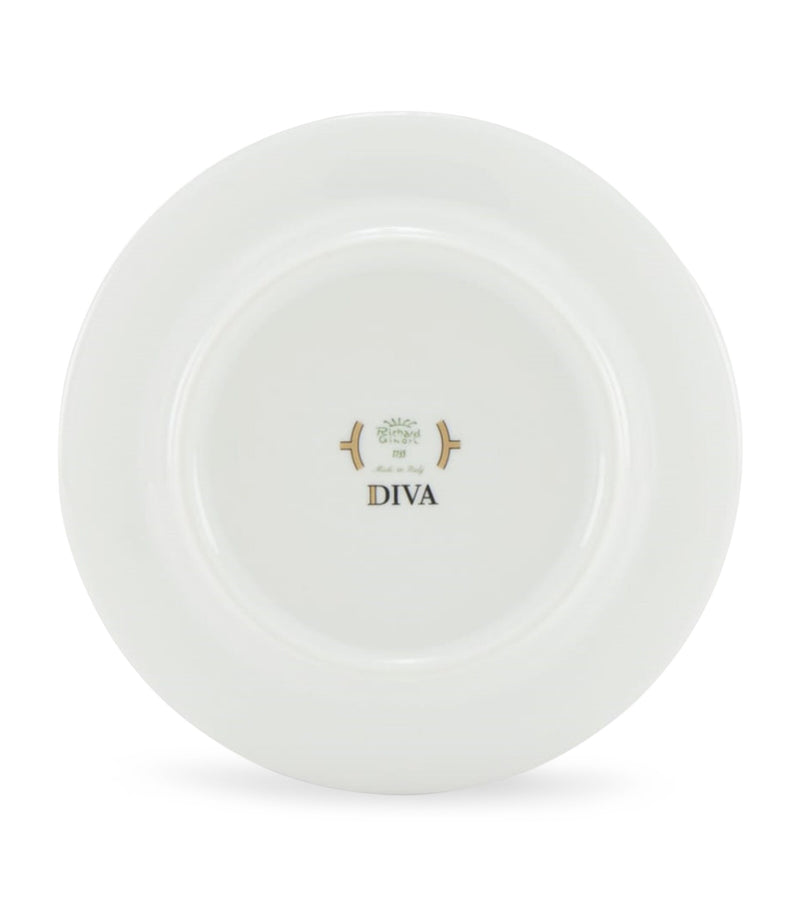 GINORI 1735 bread plate Colonna Diva Rosa 17cm, UK version