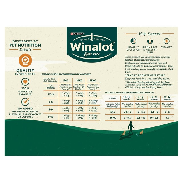 Winalot Meaty Chunks Puppy Mixed in Gravy Wet Dog Food    12 x 100g GOODS M&S   