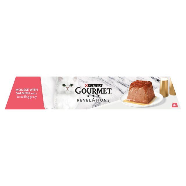 Gourmet Revelations Mousse Salmon Wet Cat Food   4 x 57g GOODS M&S   