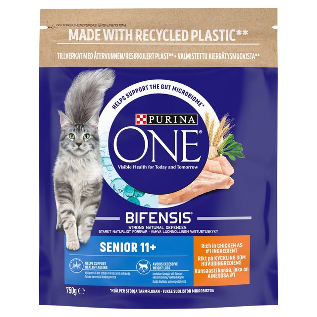 Purina One Senior 11+ Chicken Dry Cat Food   750g GOODS M&S   