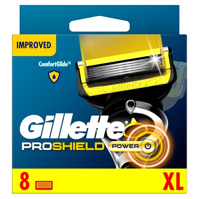 Gillette ProShield Power Razor Blades   8 per pack GOODS M&S   