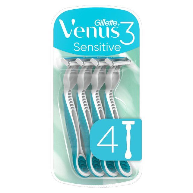 Gillette Venus 3 Disposable Razors Sensitive   4 per pack GOODS M&S   