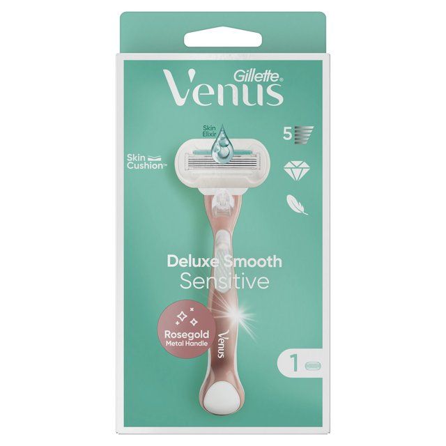 Gillette Venus Deluxe Smooth Sensitive Razor Rose Gold GOODS M&S   